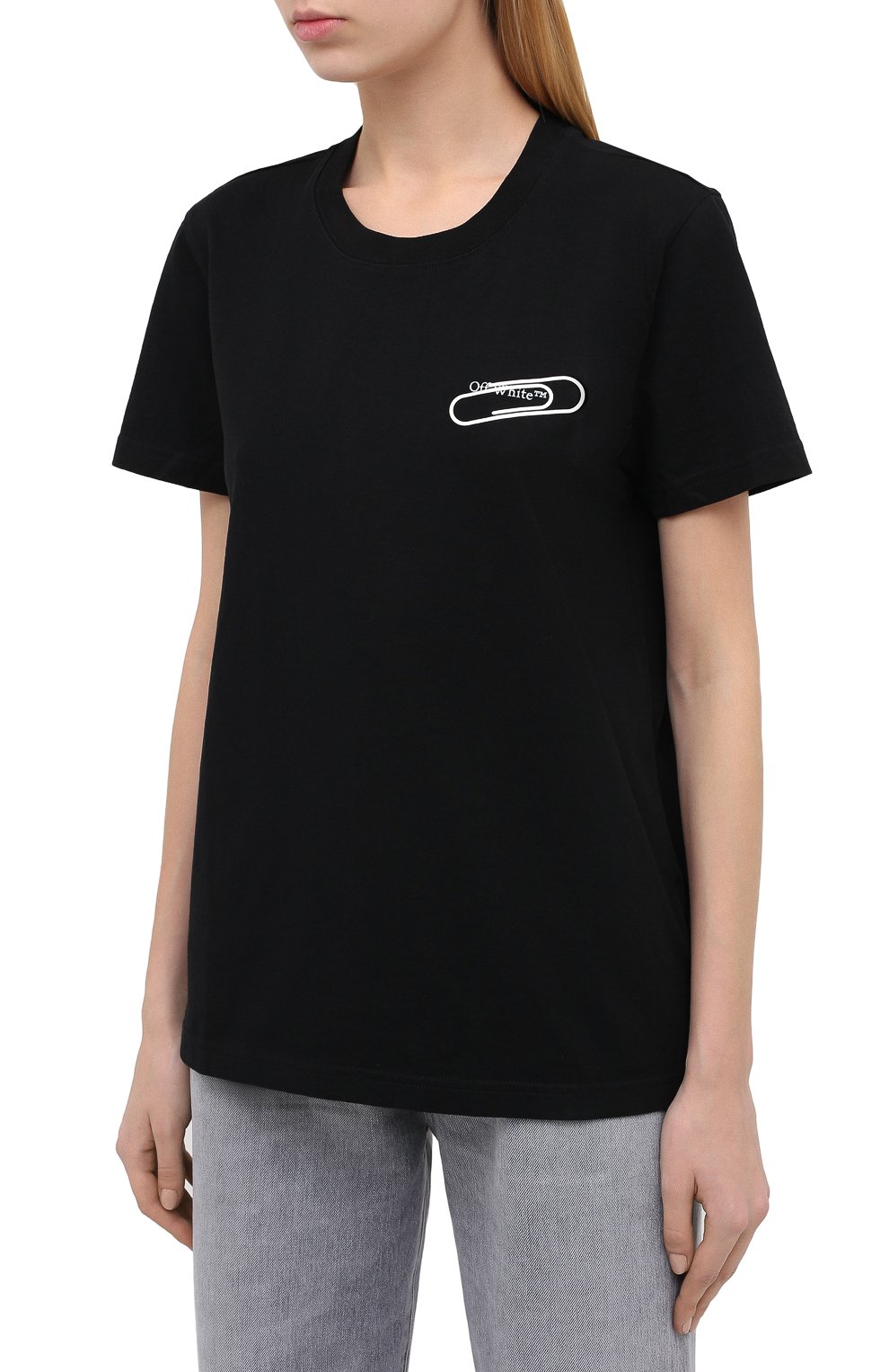 Хлопковая футболка OFF-WHITE, арт. 0WAA049E20JER0031001, фото 3