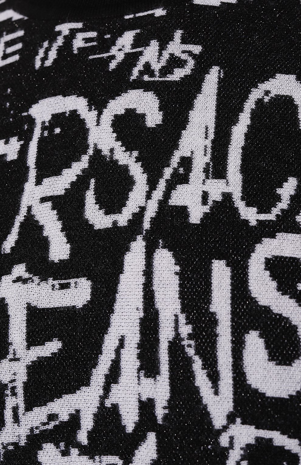 Пуловер VERSACE JEANS COUTURE черно-белого цвета по цене 49500 руб., арт. 75HAFM25/CM27N, фото 5 Пуловер VERSACE JEANS COUTURE, арт. 75HAFM25/CM27N, фото 5