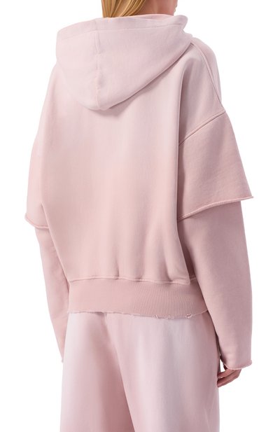 Хлопковое худи HALFBOY розового цвета по цене 54050 руб., арт. HS261WF003 FL001/VINTAGE H00DIE, фото 4 Хлопковое худи HALFBOY, арт. HS261WF003 FL001/VINTAGE H00DIE, фото 4