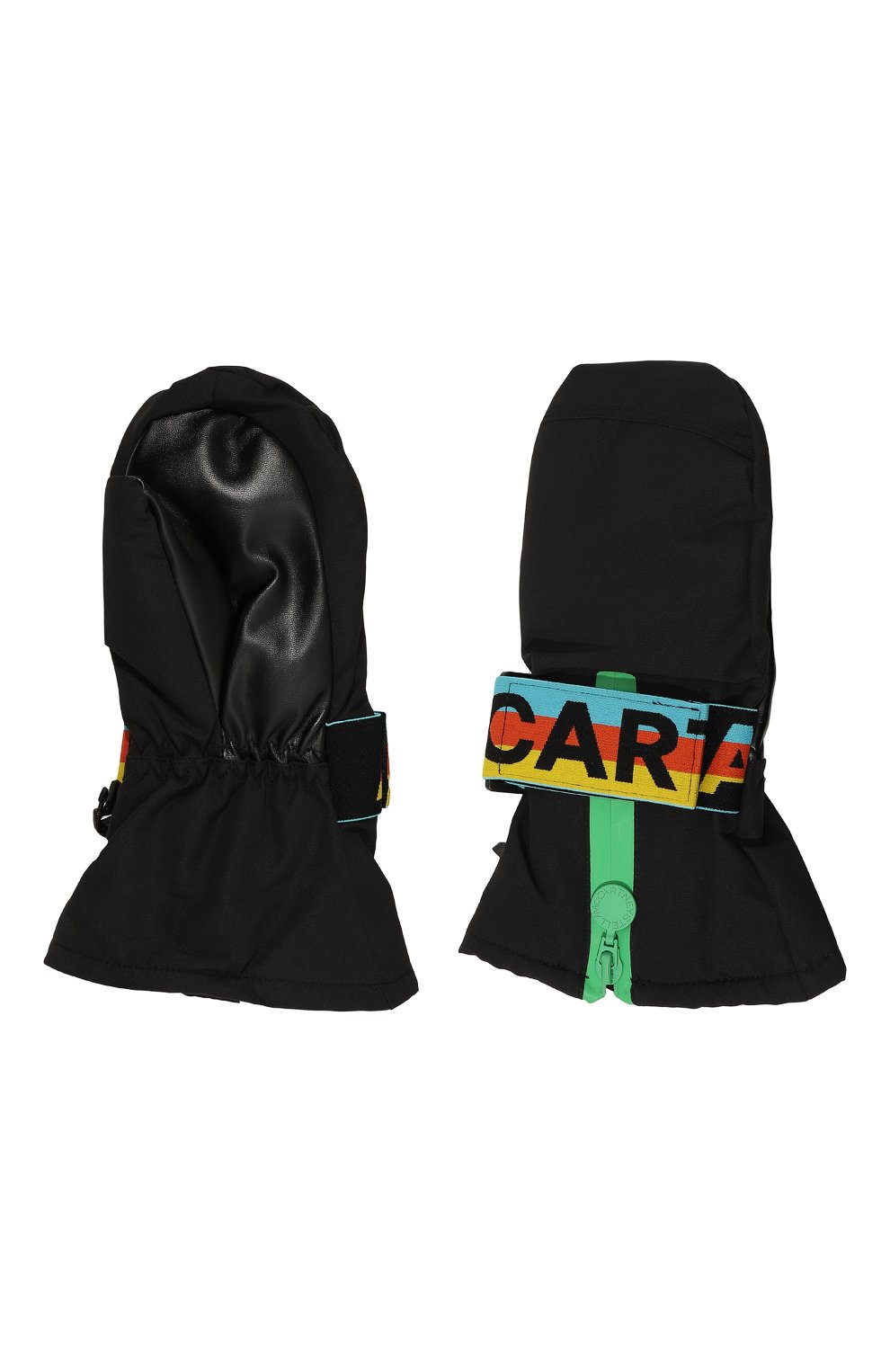 Утепленные варежки STELLA MCCARTNEY черного цвета по цене 9285 руб., арт. TV0P39, фото 2 Утепленные варежки STELLA MCCARTNEY, арт. TV0P39, фото 2