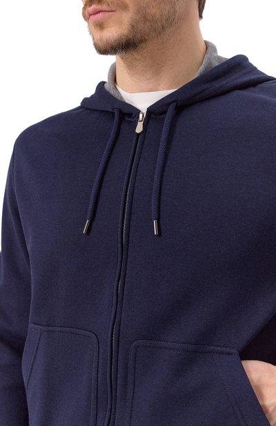 Толстовка из хлопка и кашемира BRUNELLO CUCINELLI, арт. MM8319069G, фото 5