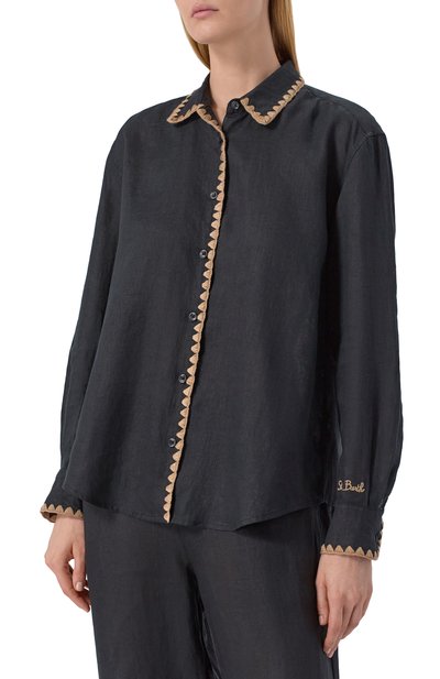 Льняная рубашка MC2 SAINT BARTH, арт. STBW MEREDITH/06868H, фото 3