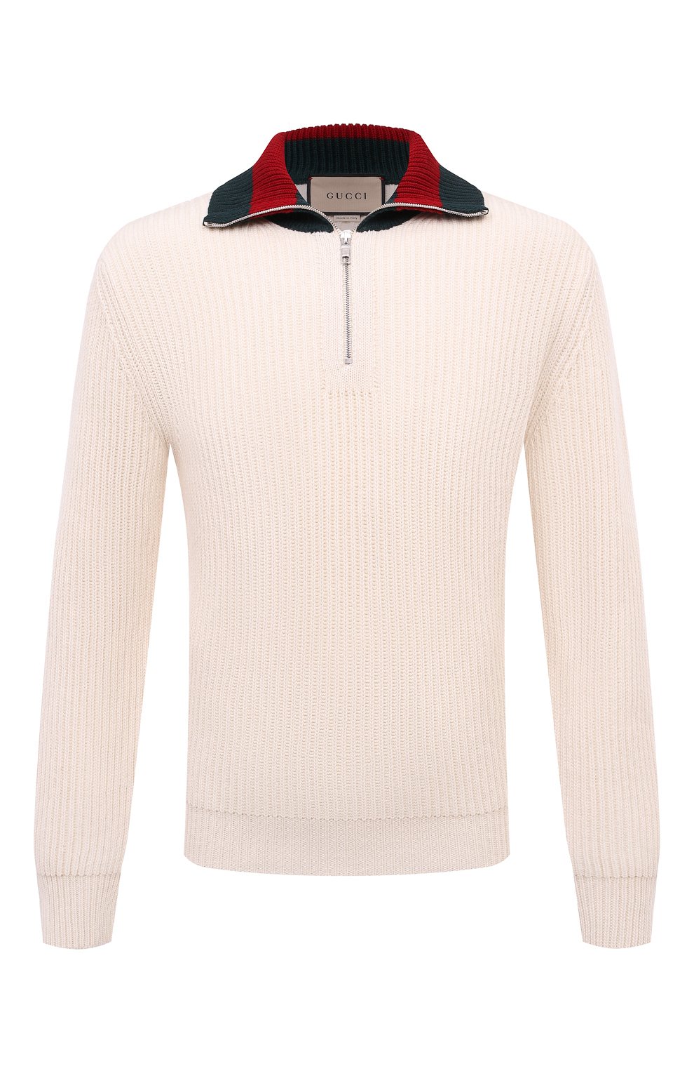 Шерстяной свитер GUCCI белого цвета по цене 176500 руб., арт. 770440/XKDNE, фото 1 Шерстяной свитер GUCCI, арт. 770440/XKDNE, фото 1