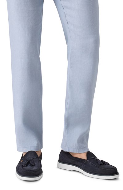 Замшевые лоферы detroit SANTONI, арт. MGDG19037PABSRVR, фото 3