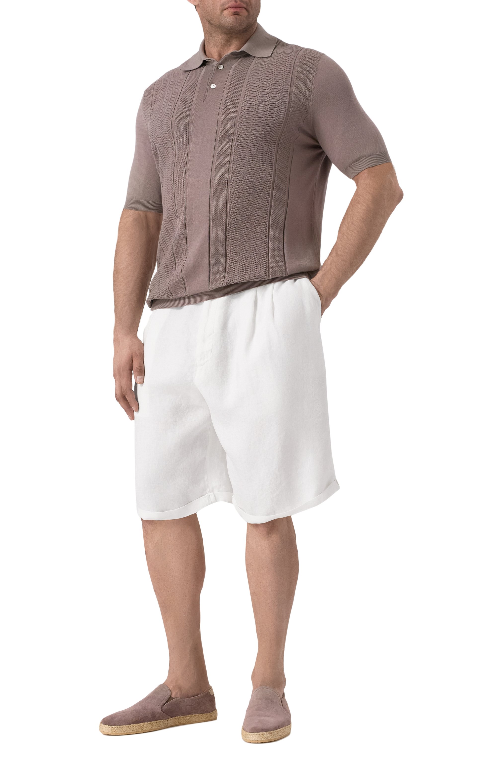 Льняные шорты BRUNELLO CUCINELLI, арт. M243DU0020, фото 2