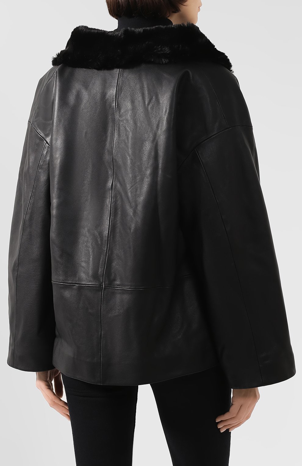 Кожаная куртка TOTEME, арт. ANNECY LEATHER JACKET 194-117-762, фото 4