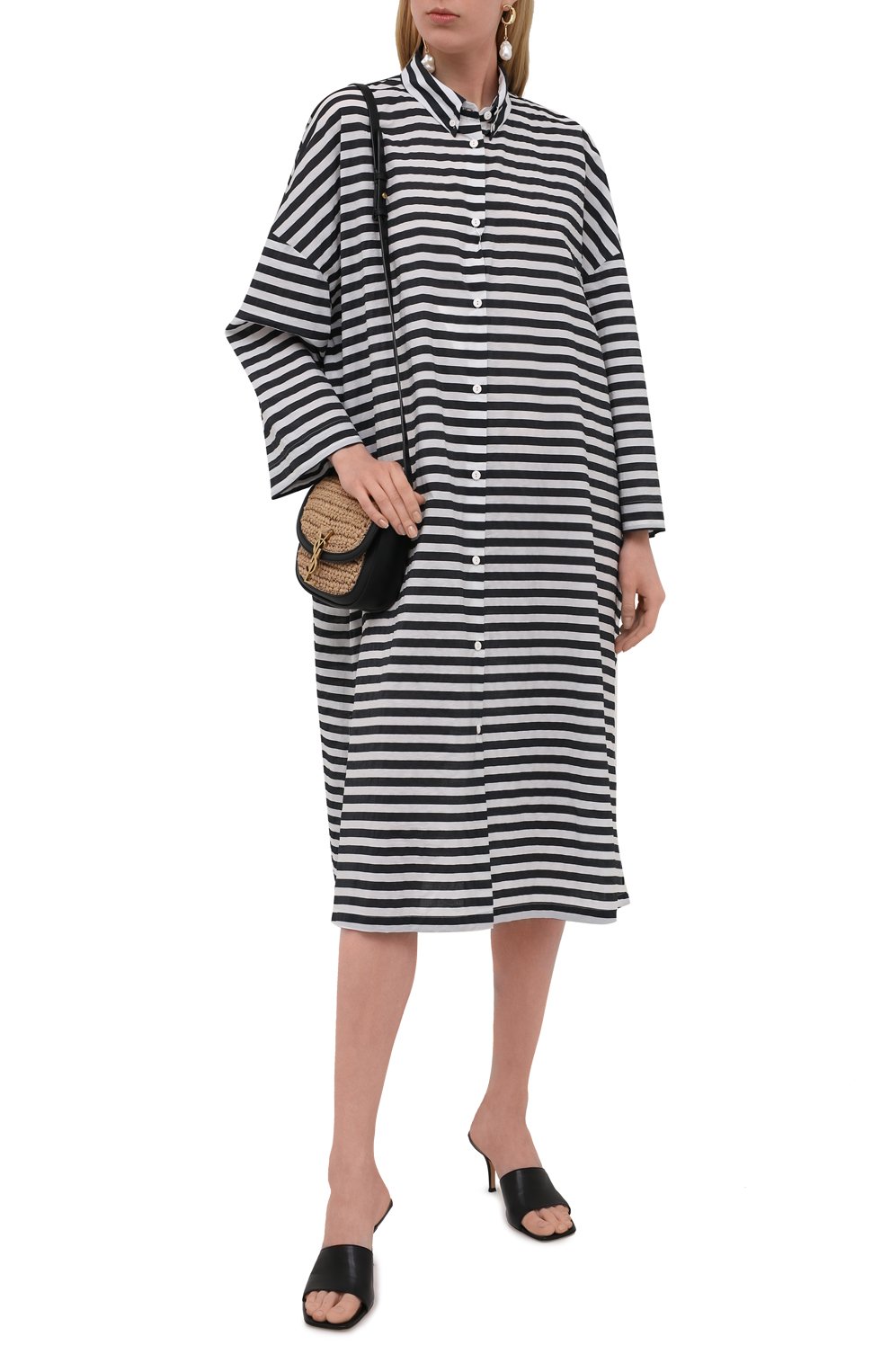 Платье WEEKEND MAX MARA черно-белого цвета по цене 33620 руб., арт. BIBO 32210318, фото 2 Платье WEEKEND MAX MARA, арт. BIBO 32210318, фото 2