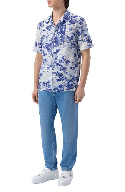 Рубашка изо льна и хлопка PHILIPP PLEIN, арт. SAFC MRP2551 PTE003N, фото 2