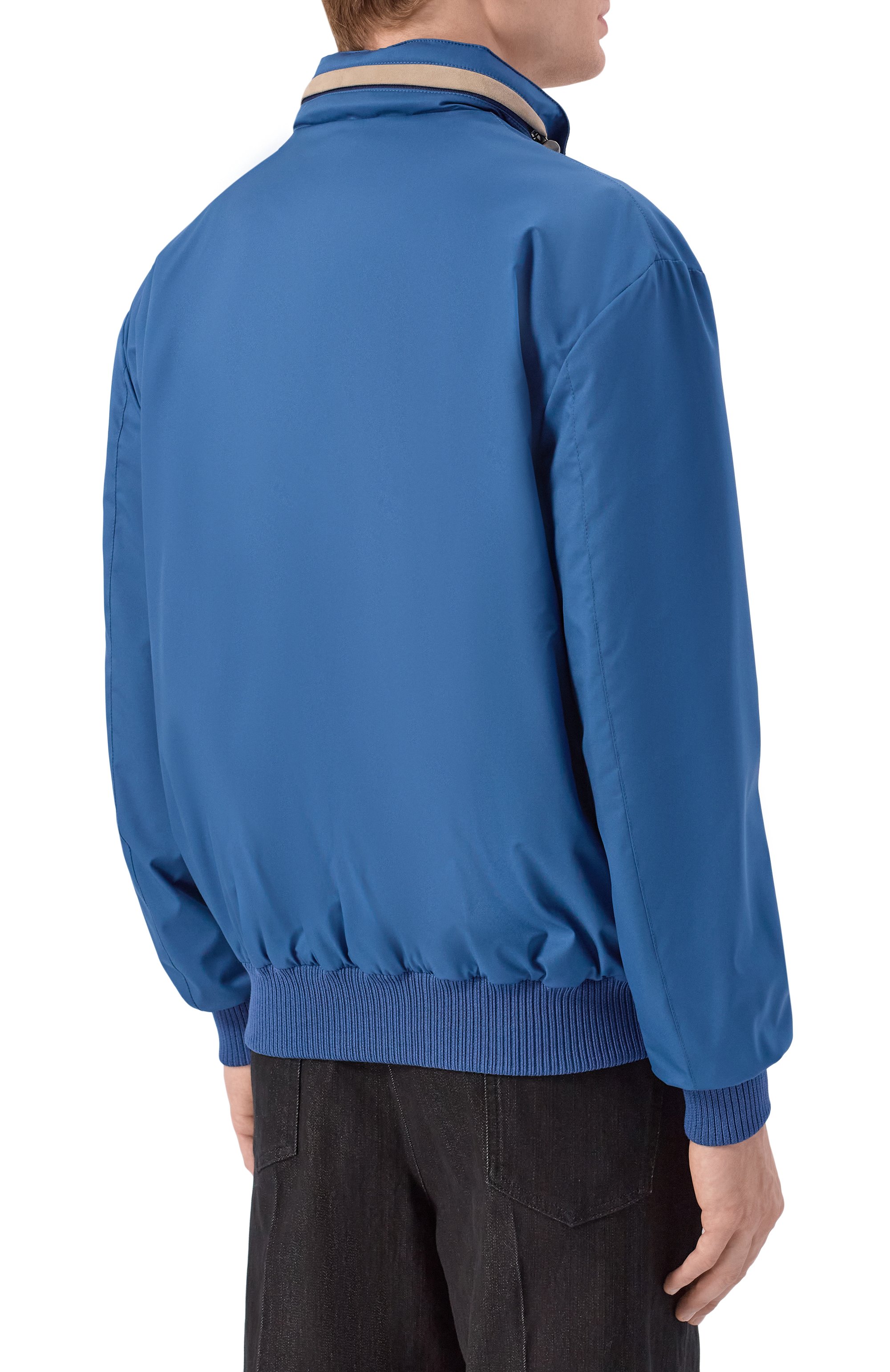 Бомбер KITON синего цвета по цене 539500 руб., арт. UW2314V0822H, фото 6 Бомбер KITON, арт. UW2314V0822H, фото 6