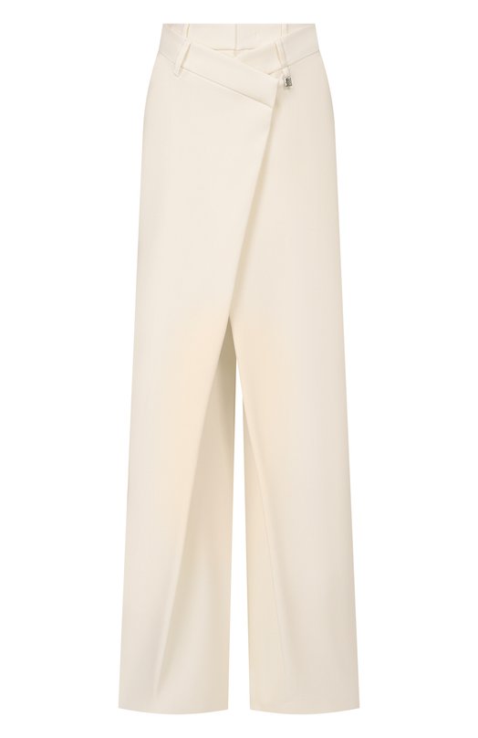 Шерстяные брюки Giuseppe di Morabito 06PSPA151 16327B Кремовый 06PSPA151 16327B