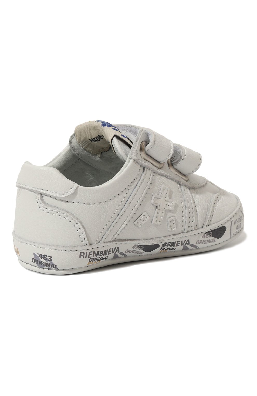 Кожаные пинетки PREMIATA WILL BE белого цвета по цене 16500 руб., арт. 23CU0033-V/BABY LUCY V/16-19, фото 3 Кожаные пинетки PREMIATA WILL BE, арт. 23CU0033-V/BABY LUCY V/16-19, фото 3