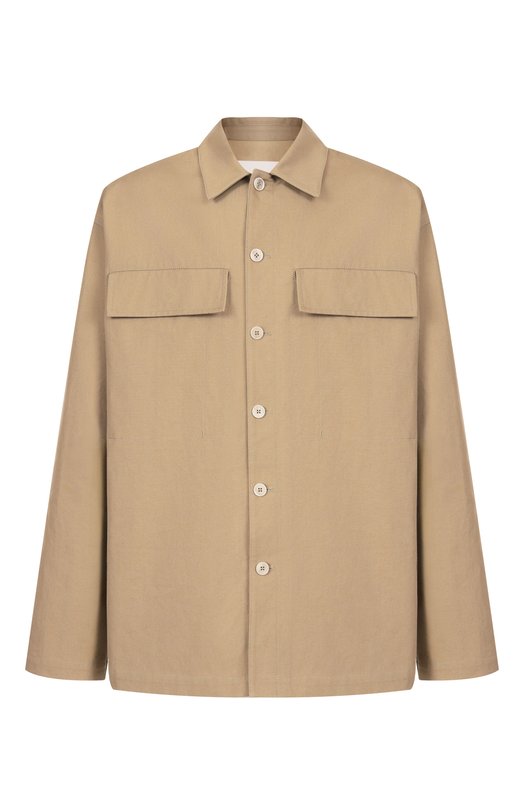 Хлопковая куртка-рубашка Jil Sander J47DL0169-J45267 Бежевый J47DL0169-J45267