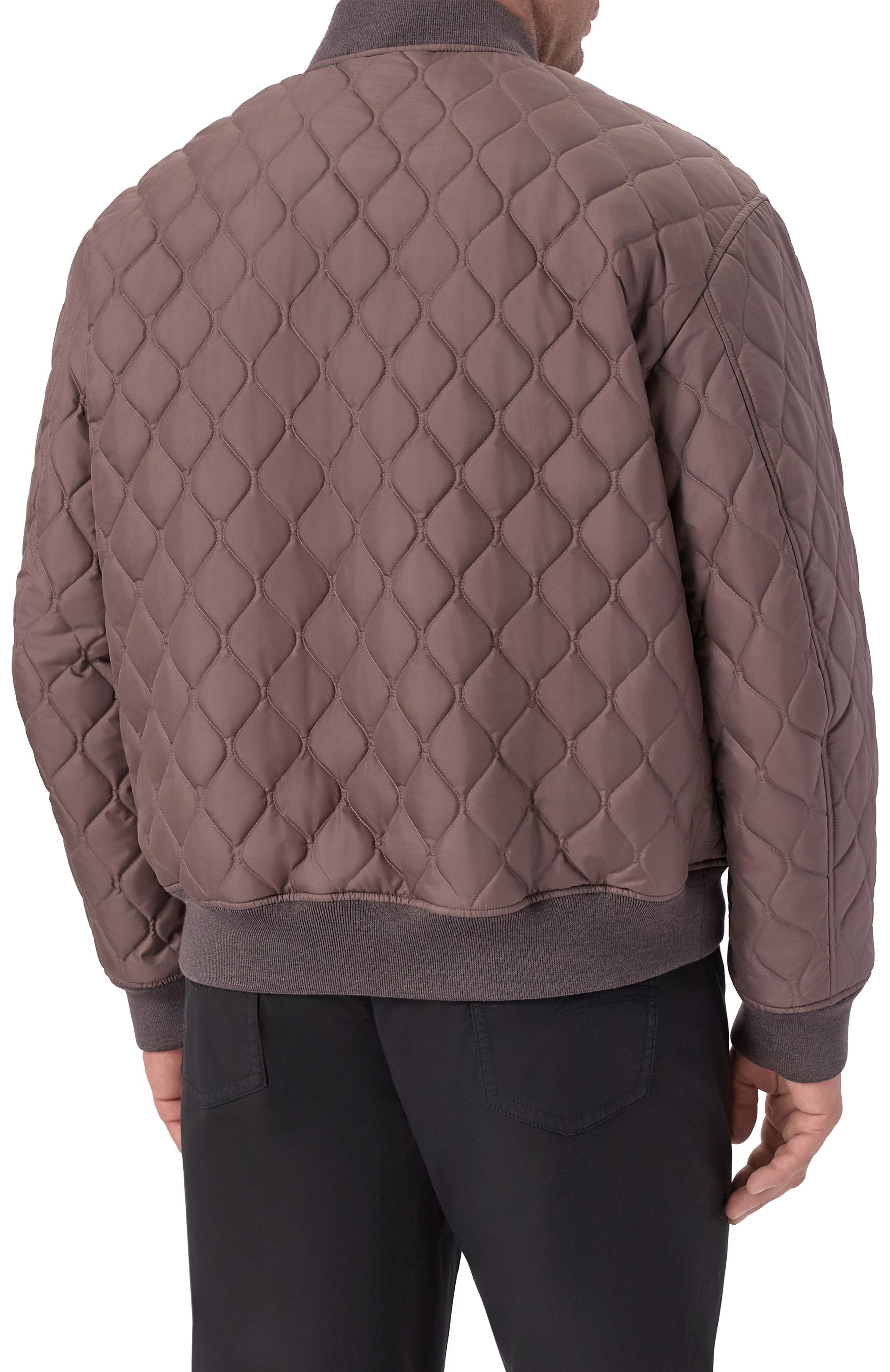 Шелковый бомбер MVST темно-бежевого цвета по цене 311500 руб., арт. M25.1PM.0005/BIG SIZE/ZEGNA SILKY, фото 4 Шелковый бомбер MVST, арт. M25.1PM.0005/BIG SIZE/ZEGNA SILKY, фото 4