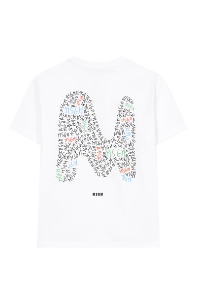 Хлопковая футболка MSGM KIDS, арт. S6MSJBTH232
