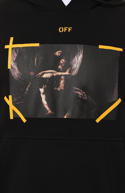 Хлопковое худи OFF-WHITE, арт. OMBB085C99FLE0091001, фото 5