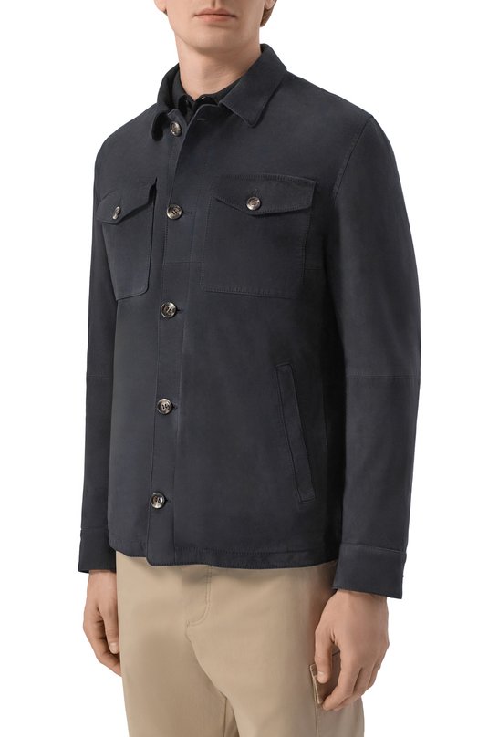 Замшевая куртка Gimo's 6S20.1.220.52W/IC Синий  6S20.1.220.52W/IC Фото 3