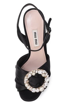 Текстильные босоножки MIU MIU, арт. 5XP730-LU2-F0002-095, фото 4
