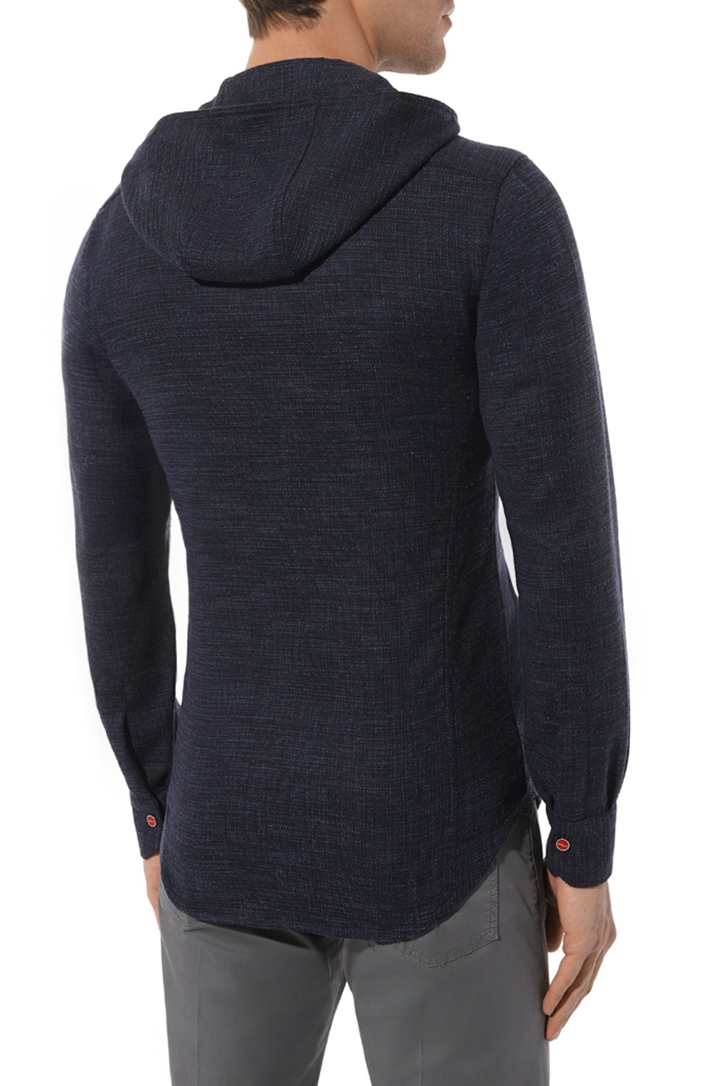 Рубашка из шерсти и шелка KITON, арт. UMCMARK0643C, фото 4