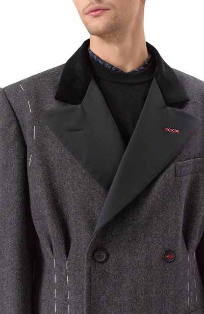 Шерстяное пальто MAISON MARGIELA, арт. SI1AA0002/S53338, фото 5