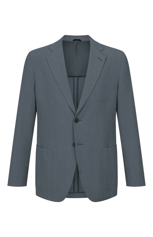 Льняной пиджак Giorgio Armani GM000140/TE10954 Серый GM000140/TE10954