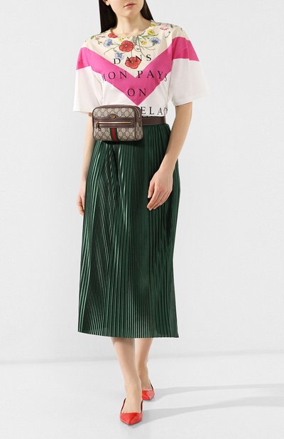 Хлопковая футболка GUCCI кремового цвета по цене 41050 руб., арт. 539081/XJARI, фото 2 Хлопковая футболка GUCCI, арт. 539081/XJARI, фото 2