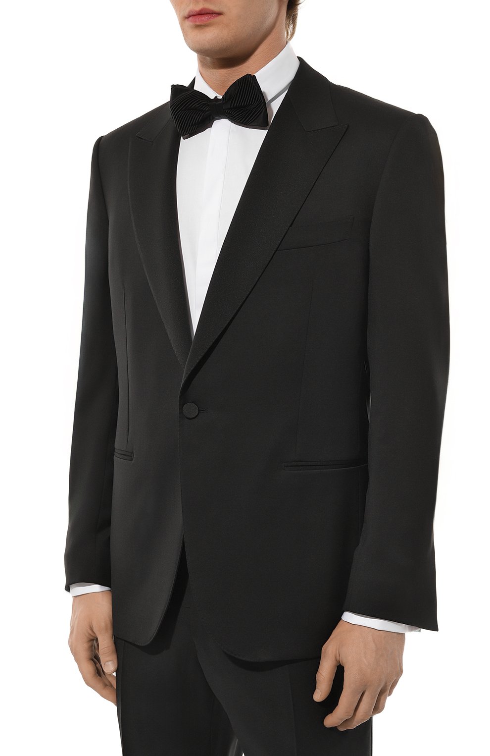 Шерстяной смокинг ZEGNA черного цвета по цене 309500 руб., арт. 21EW2S/C19525, фото 2 Шерстяной смокинг ZEGNA, арт. 21EW2S/C19525, фото 2