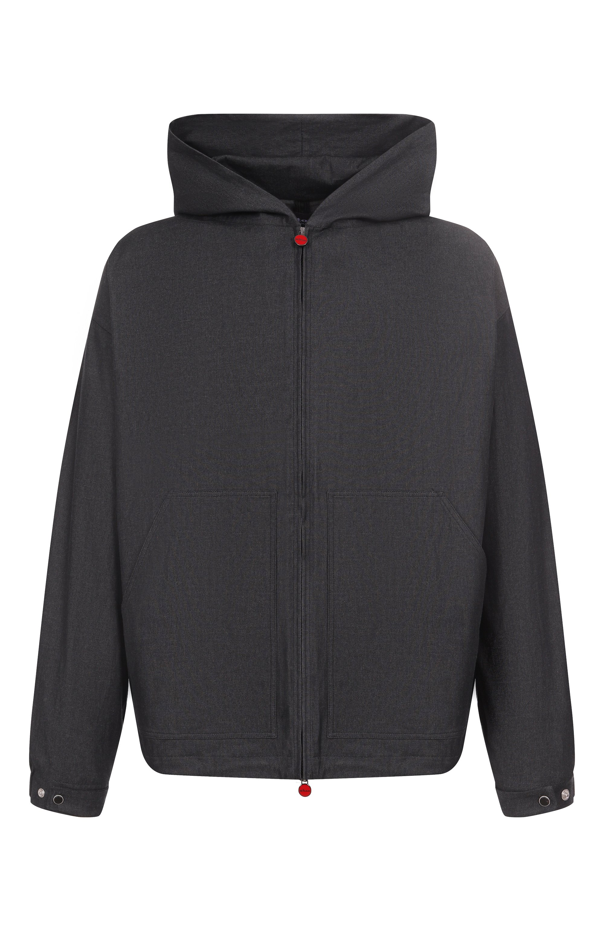 Хлопковая куртка KITON темно-серого цвета по цене 69950 руб., арт. UMC015H0922801, фото 1 Хлопковая куртка KITON, арт. UMC015H0922801, фото 1