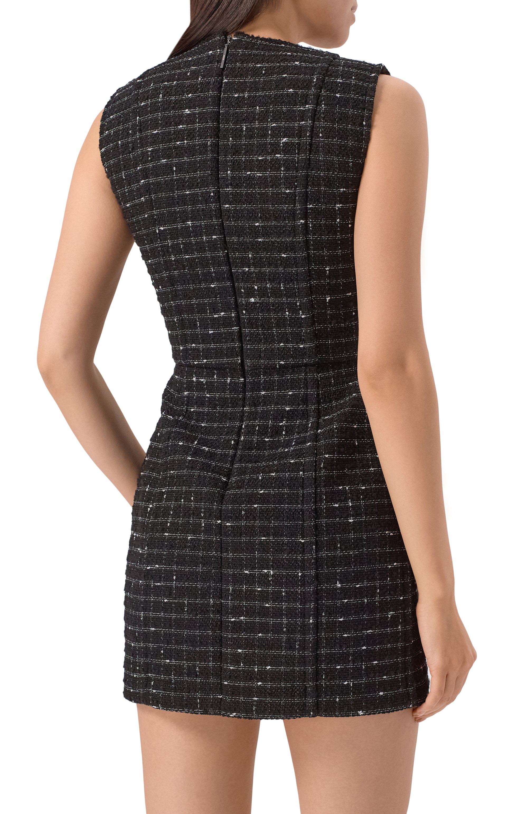 Твидовое платье MSGM, арт. 3941MDA03/257620, фото 3