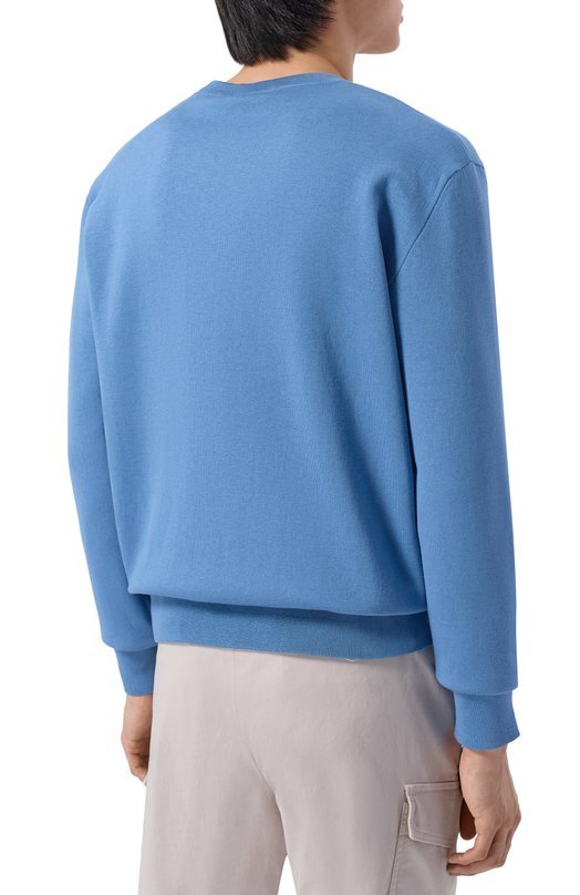 Джемпер из шелка и хлопка MVST M26.2PM.K122/Y202 Голубой  M26.2PM.K122/Y202 Фото 4