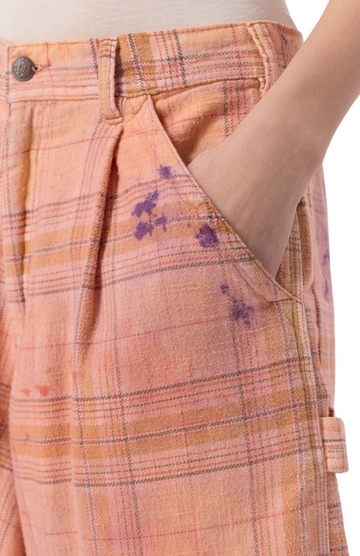 Хлопковые шорты R13 R13WR553-R654B Оранжевый  R13WR553-R654B Фото 5