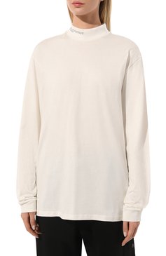 Хлопковый лонгслив PANGAIA, арт. SEAWEED FIBER HIGH NECK LONG SLEEVE T, фото 3