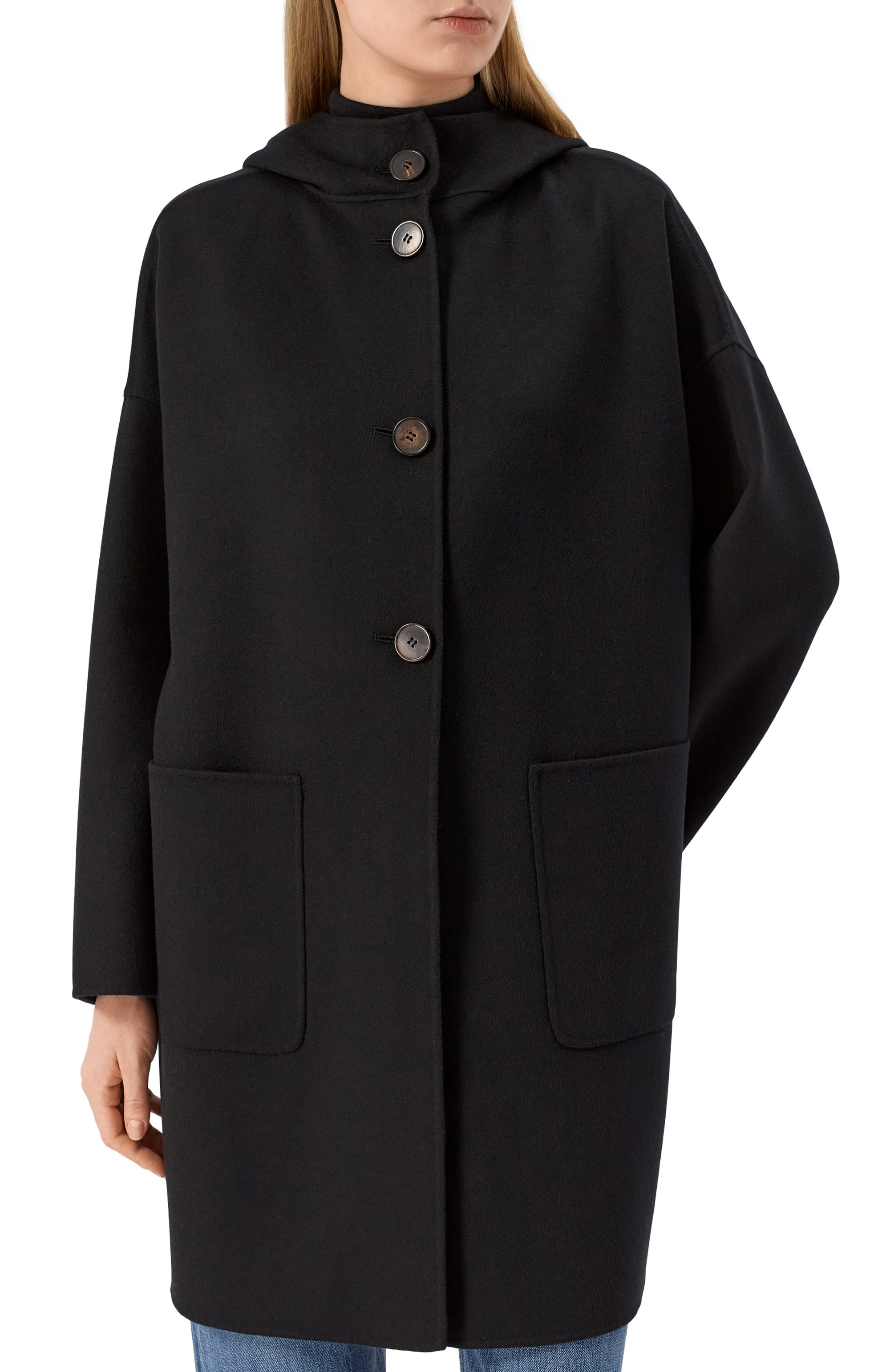 Шерстяное пальто MAX MARA STUDIO, арт. ZINA, фото 3