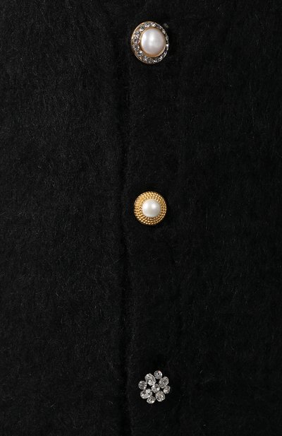 Шерстяной кардиган VETEMENTS черного цвета по цене 99850 руб., арт. WAH20KN305, фото 5 Шерстяной кардиган VETEMENTS, арт. WAH20KN305, фото 5