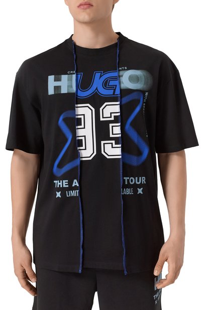 Хлопковая футболка HUGO BLUE, арт. 50544182, фото 3