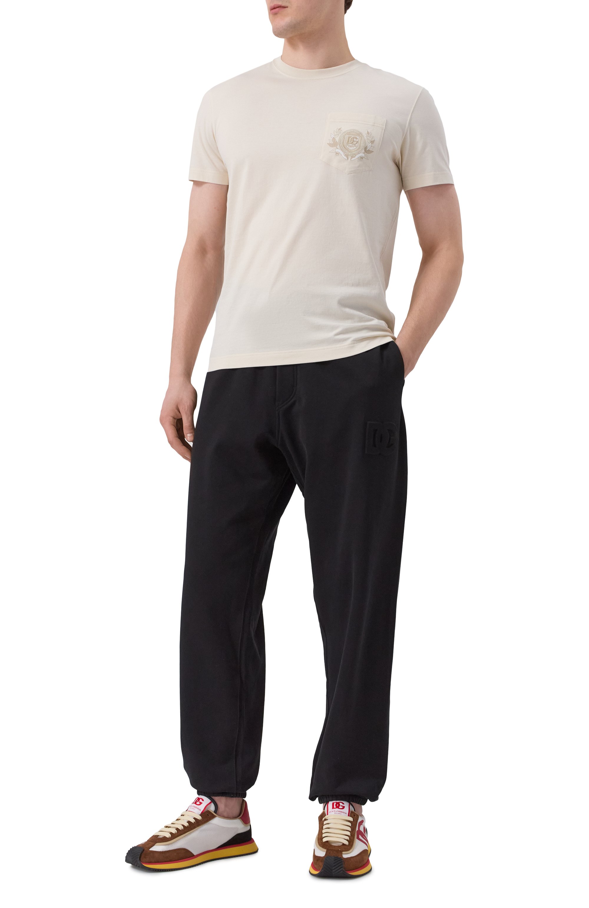 Хлопковые джоггеры DOLCE & GABBANA, арт. GP0G4Z/G702S, фото 2