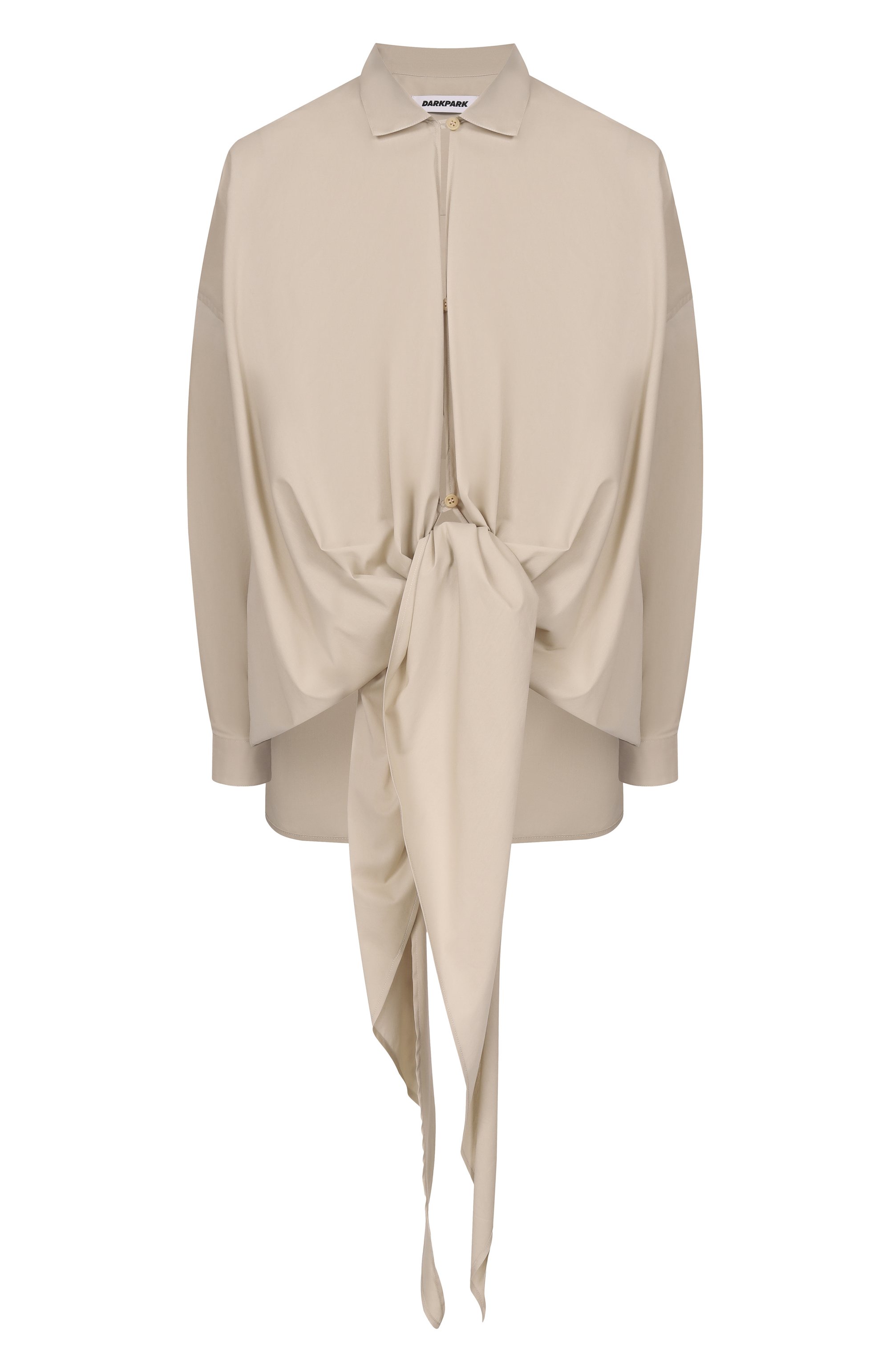 Хлопковая рубашка DARKPARK, арт. WSH33 FAC134/R0MY-LIGHT C0TT0N P0PELINE DRAP SHIRT, фото 1