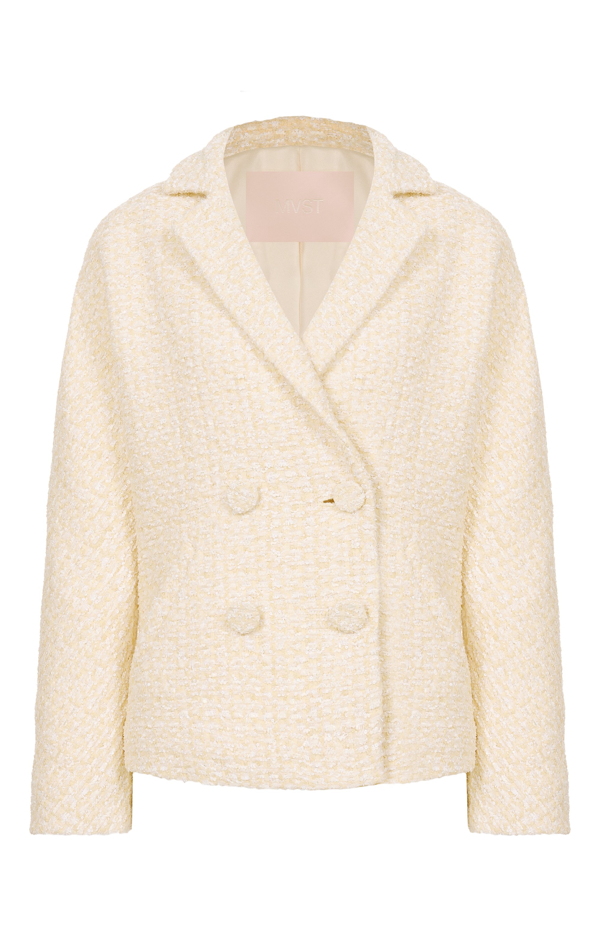 Твидовый  жакет MVST, арт. M26.2PW.J004/F108 IV0RY B0UCLE, фото 1