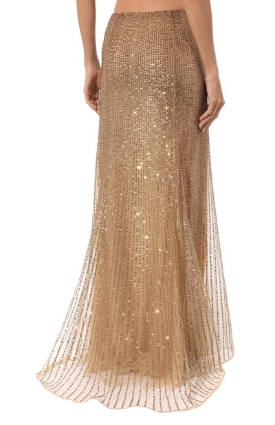 Юбка с отделкой пайетками VALENTINO, арт. 5B3RABW51ED, фото 4