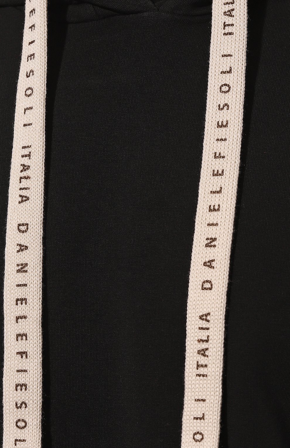 Хлопковое худи DANIELE FIESOLI черного цвета по цене 19850 руб., арт. DF0653, фото 5 Хлопковое худи DANIELE FIESOLI, арт. DF0653, фото 5