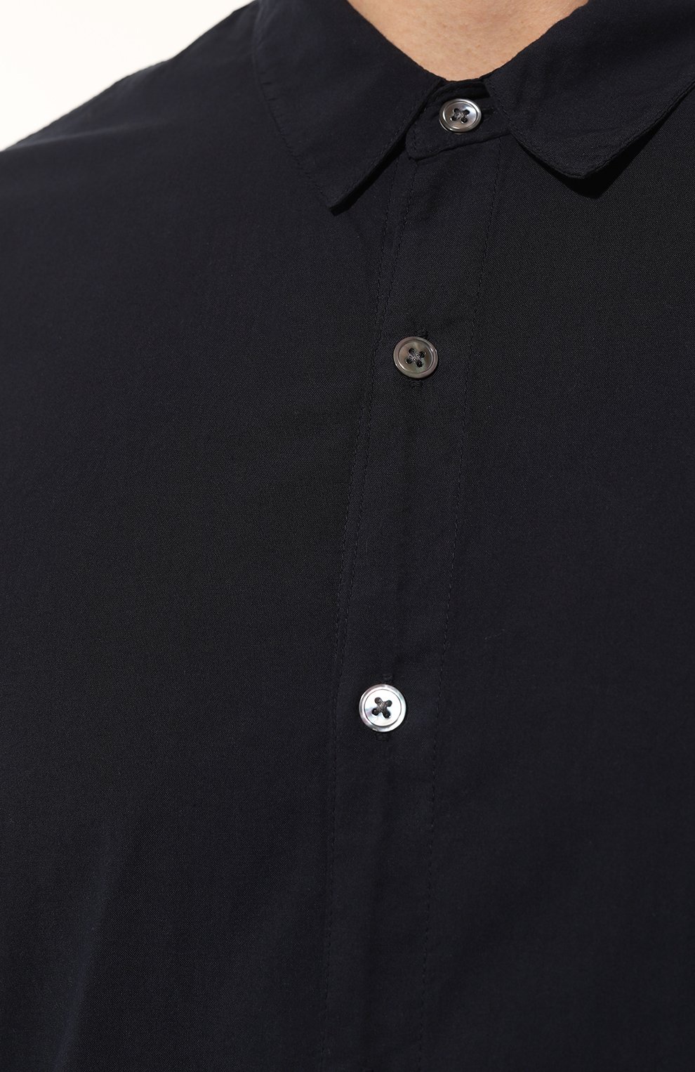 Хлопковая рубашка JAMES PERSE темно-синего цвета по цене 30850 руб., арт. MLC3408/DEE, фото 5 Хлопковая рубашка JAMES PERSE, арт. MLC3408/DEE, фото 5