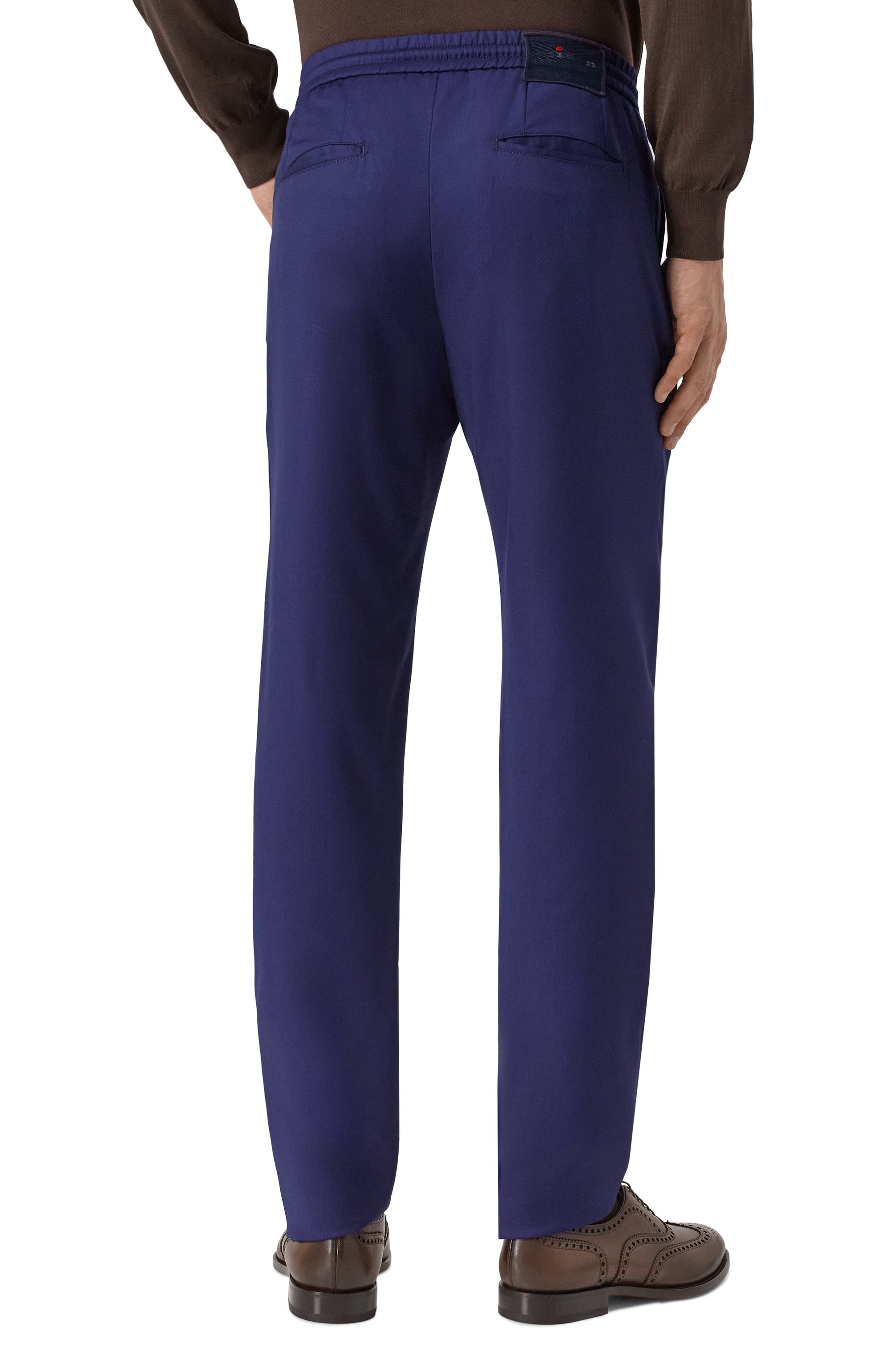 Шерстяные брюки KITON темно-синего цвета по цене 175500 руб., арт. UP1LACK0630F04, фото 4 Шерстяные брюки KITON, арт. UP1LACK0630F04, фото 4