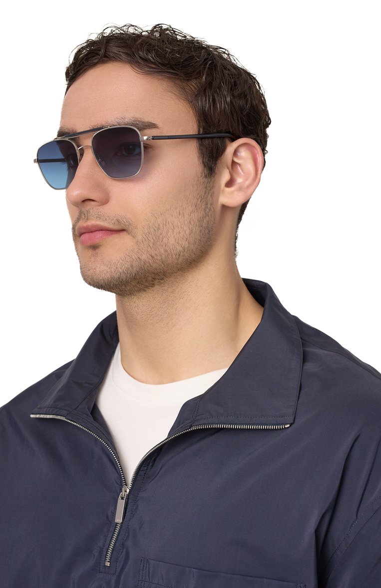 Солнцезащитные очки MOSCOT, арт. GAFILTA SUN SILVER/NAVY/DENIM BLUE, фото 1