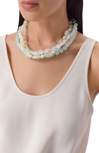 Колье VIEN бирюзового цвета по цене 129900 руб., арт. 26-390, фото 2 Колье VIEN, арт. 26-390, фото 2