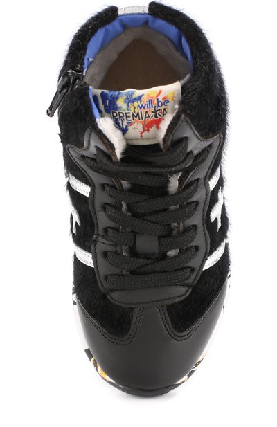 Утепленные высокие кроссовки с металлизированной отделкой PREMIATA WILL BE, арт. ADAM/M648/CHILD, фото 4