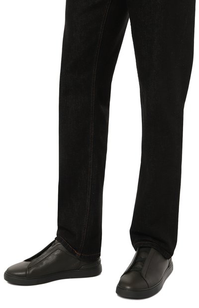 Кожаные кеды triple stitch ZEGNA, арт. LHCV0/S4667Z, фото 3