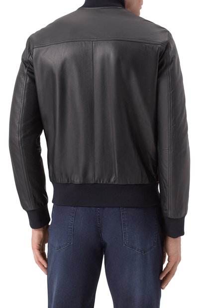 Кожаный бомбер BRIONI, арт. PLAD0L/0A730, фото 4