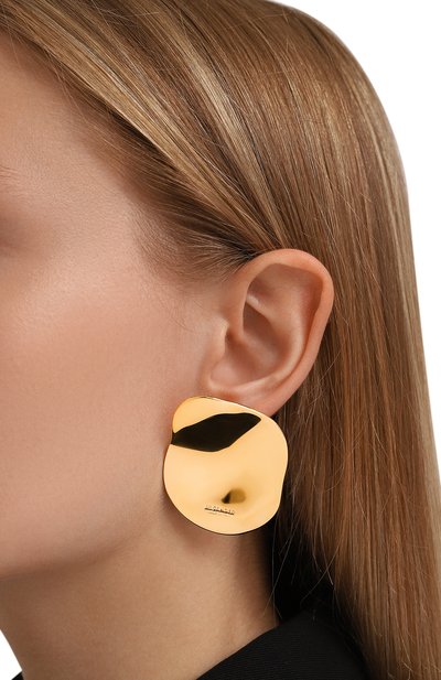 Серьги JIL SANDER золотого цвета по цене 68750 руб., арт. J12VG0167 P4877, фото 3 Серьги JIL SANDER, арт. J12VG0167 P4877, фото 3