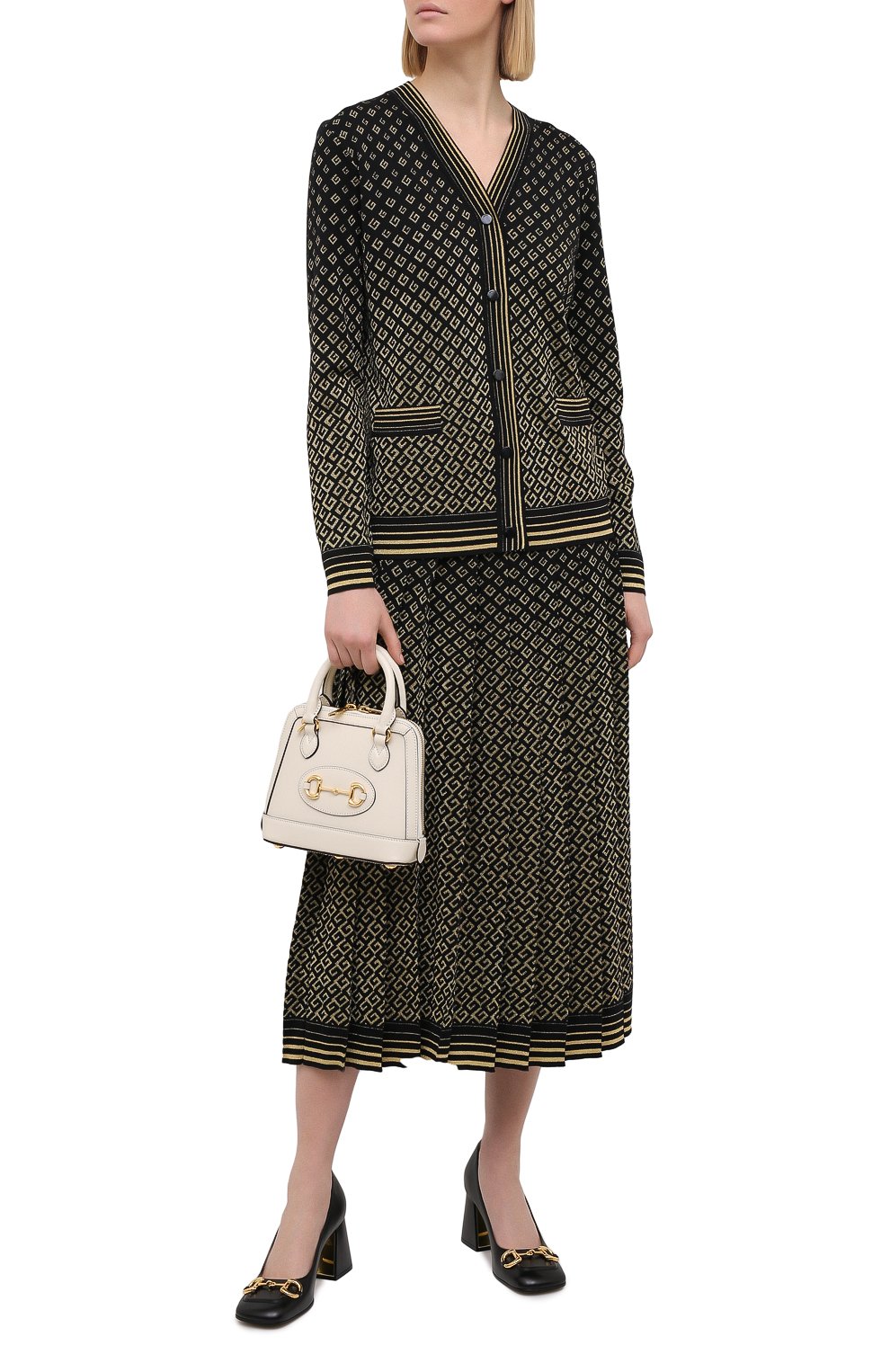 Кардиган из шерсти и вискозы GUCCI черного цвета по цене 187200 руб., арт. 650375/XKB0G, фото 2 Кардиган из шерсти и вискозы GUCCI, арт. 650375/XKB0G, фото 2