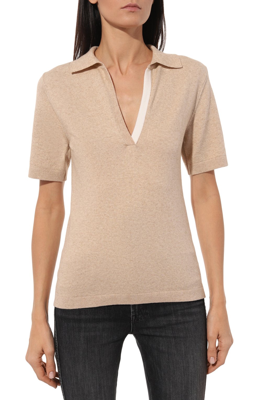 Поло из хлопка и кашемира FREEAGE, арт. LW22.TS008.1002.129, фото 3