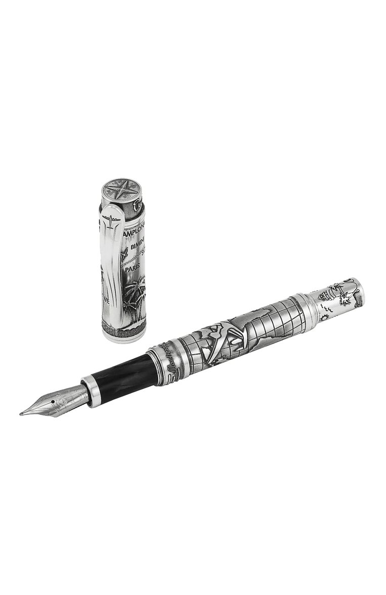 Мужского перьевая ручка adventurer MONTEGRAPPA бесцветного цвета, арт. ISICH3SE | Фото 3 (Региональные ограничения белый список (Axapta Mercury): Не проставлено; Нос: Не проставлено; Материал сплава: Серебро)